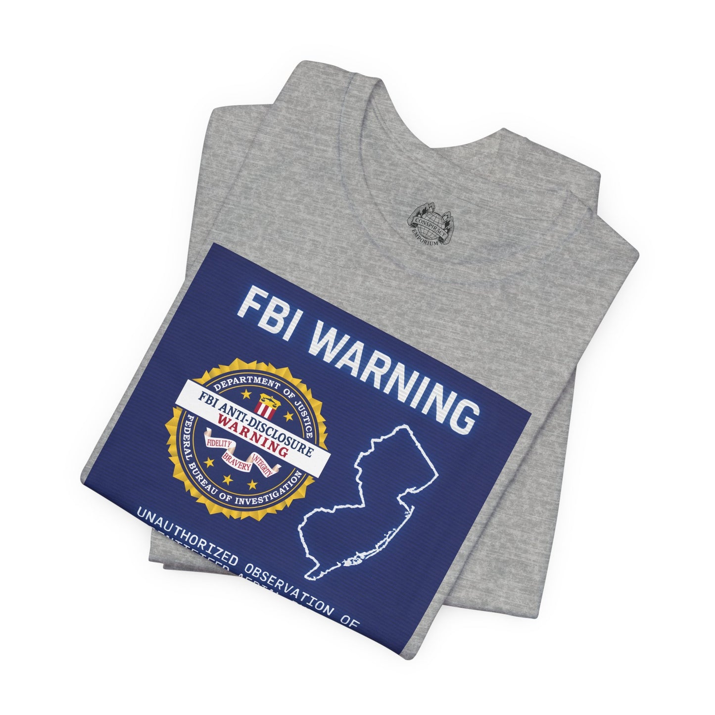 FBI WARNING (NJ EDITION) — Standard Issue Tee