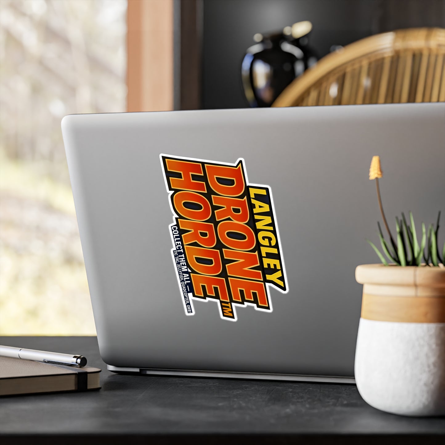 Langley Drone Horde™️ (Logo) — Vinyl Sticker