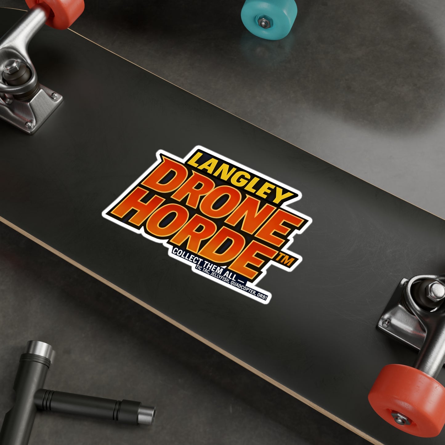 Langley Drone Horde™️ (Logo) — Vinyl Sticker