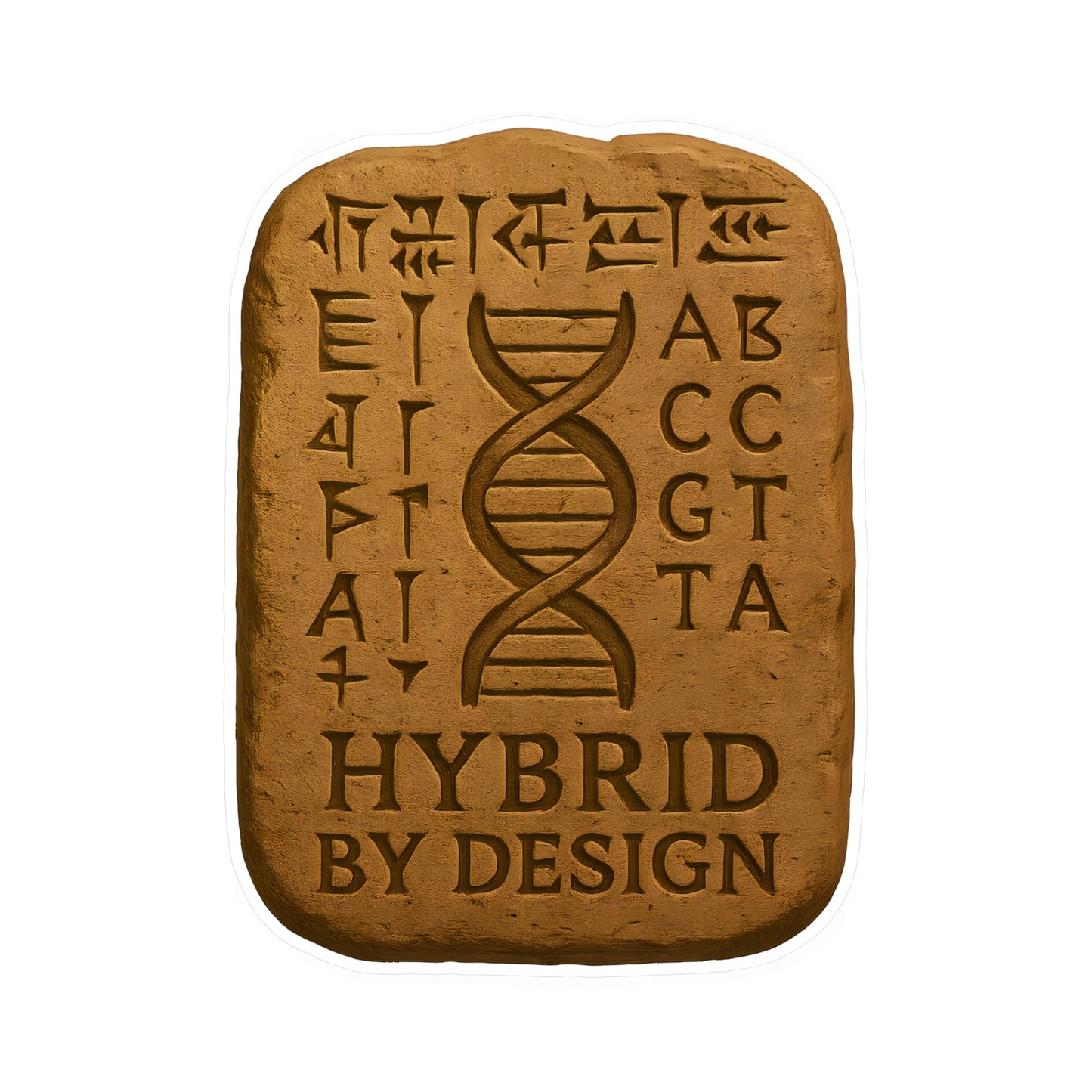 Hybrid by Design — Vinyl Sticker