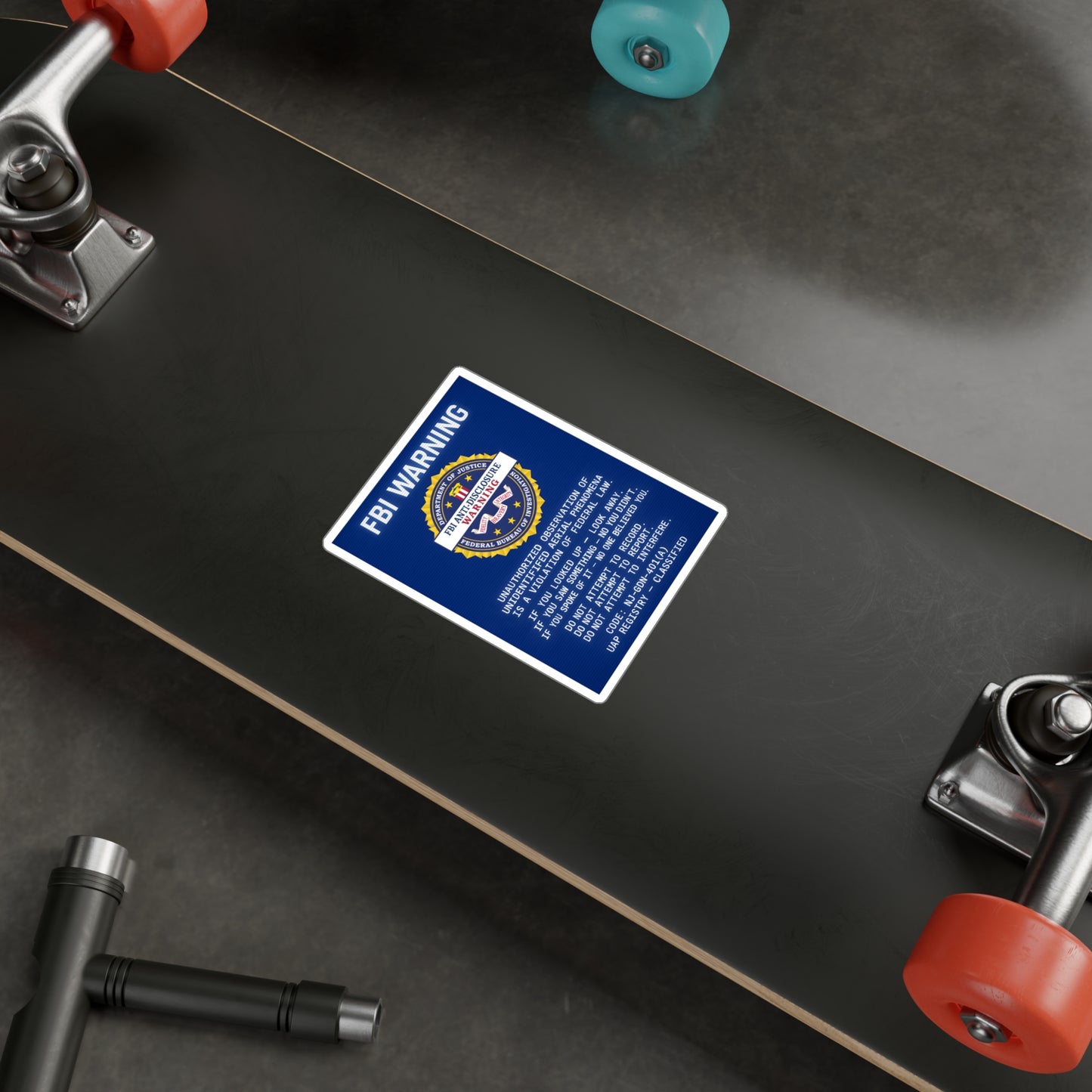 FBI WARNING — Vinyl Sticker