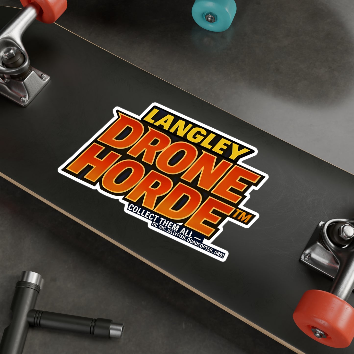 Langley Drone Horde™️ (Logo) — Vinyl Sticker