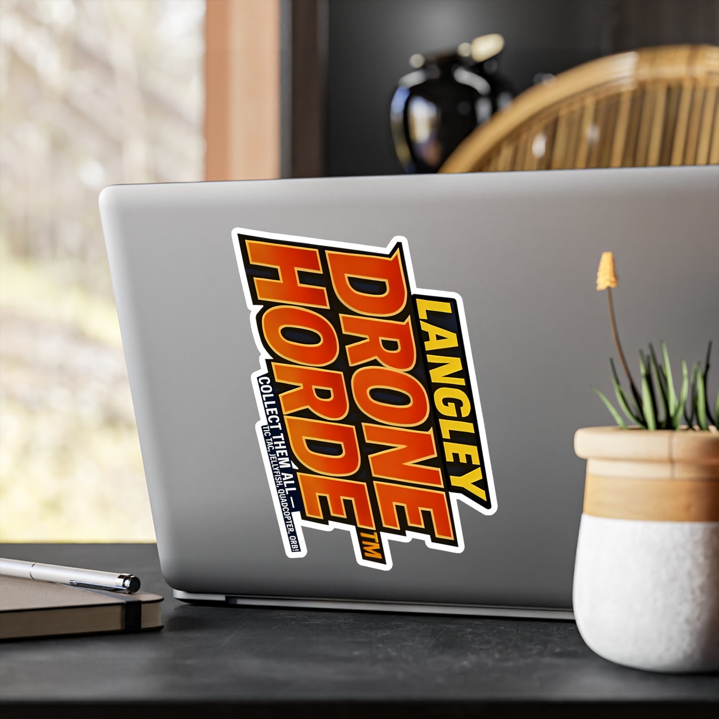 Langley Drone Horde™️ (Logo) — Vinyl Sticker