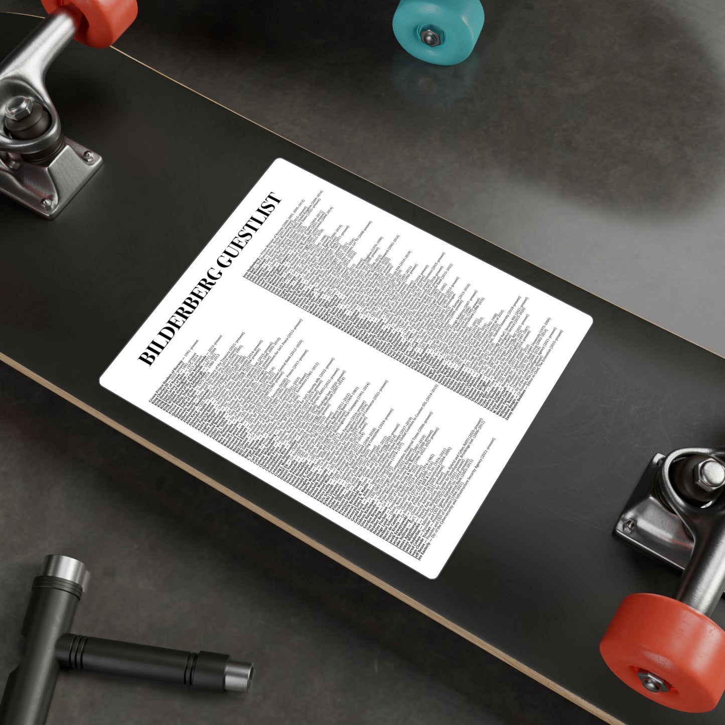 The Real Guestlist — Vinyl Sticker