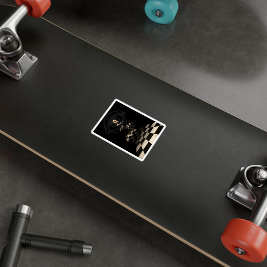 Chequered Path — Vinyl Sticker