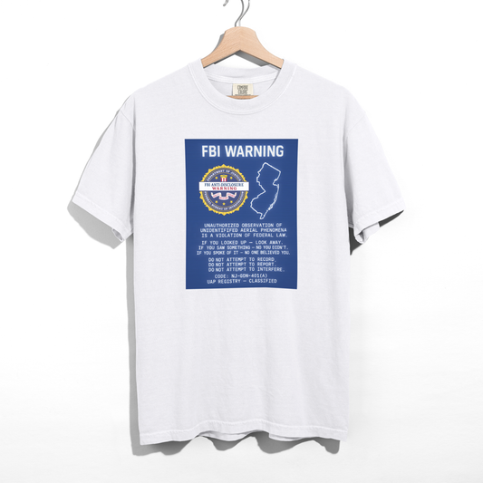 FBI WARNING (NJ Edition) — Pure Cotton Tee