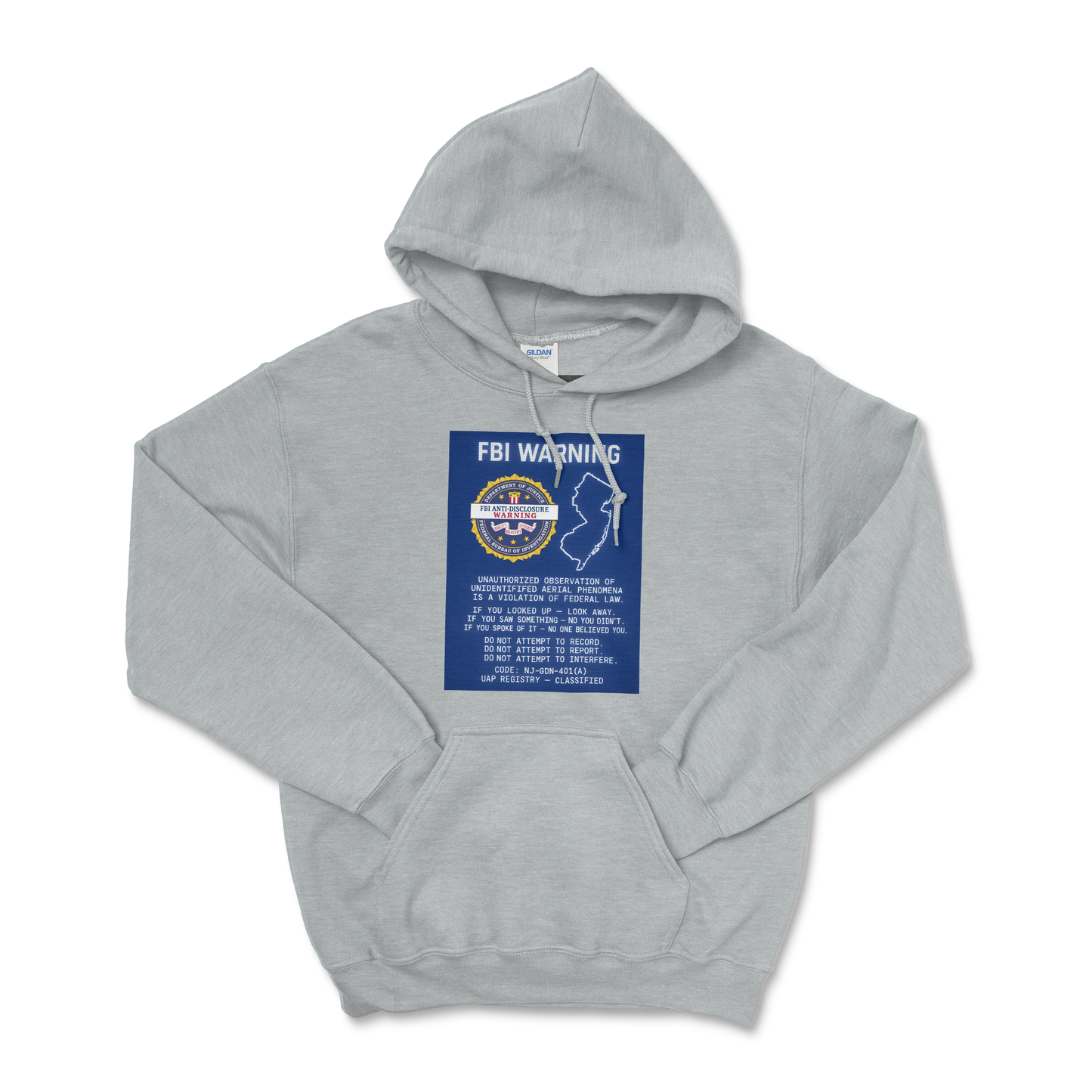 FBI WARNING (NJ Edition) — Field Protocol Hoodie