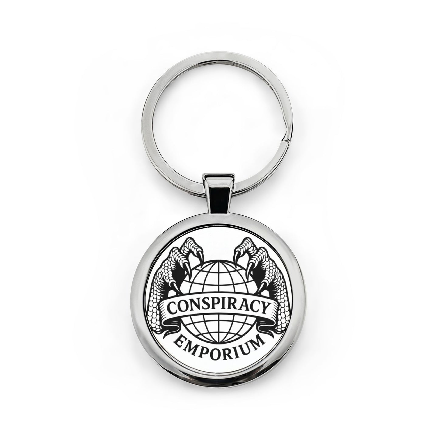 Round Stainless Steel Keychain