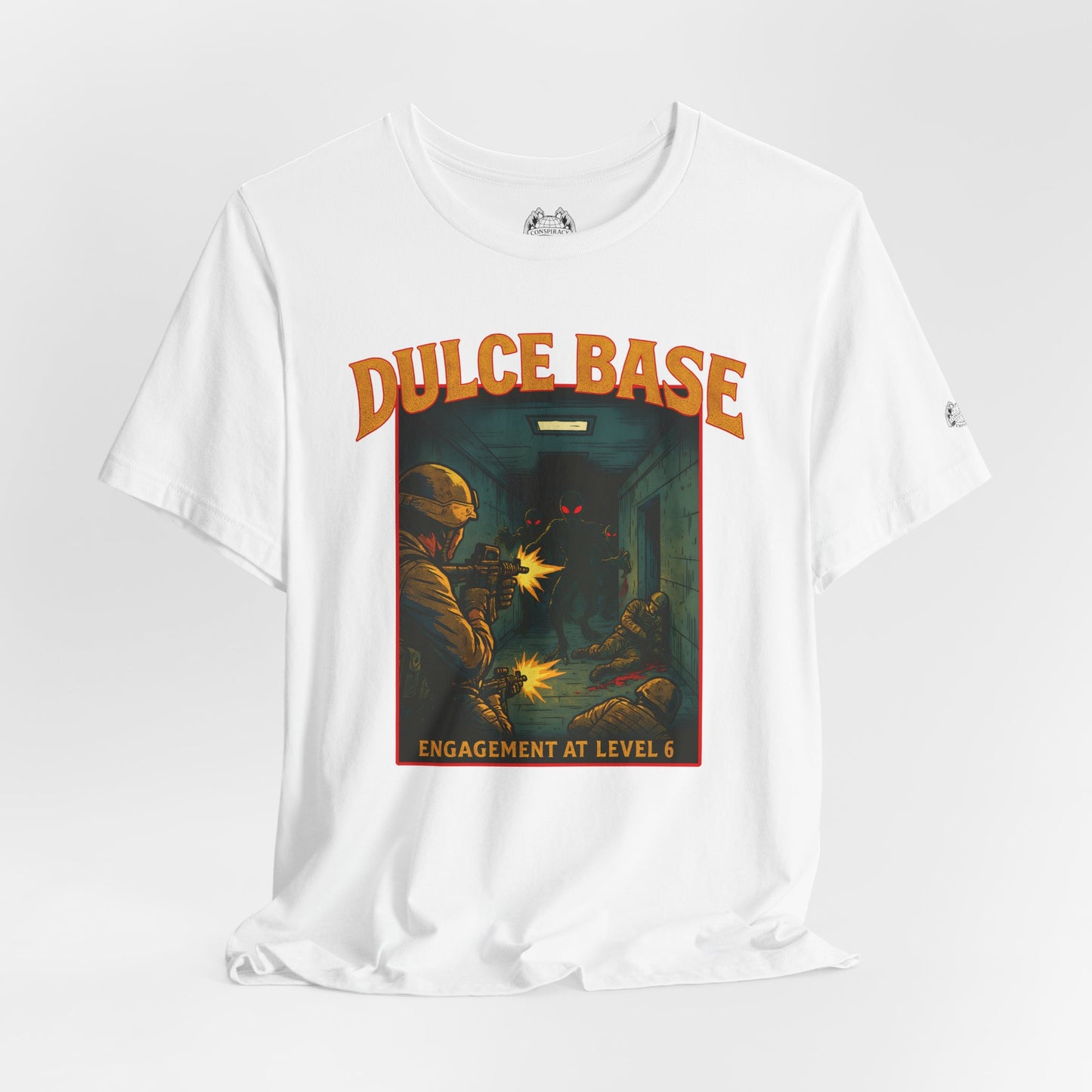 DULCE BASE FIREFIGHT — Standard Issue Tee