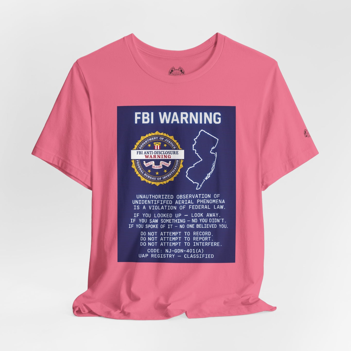 FBI WARNING (NJ EDITION) — Standard Issue Tee