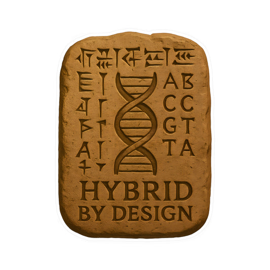 Hybrid by Design — Vinyl Sticker