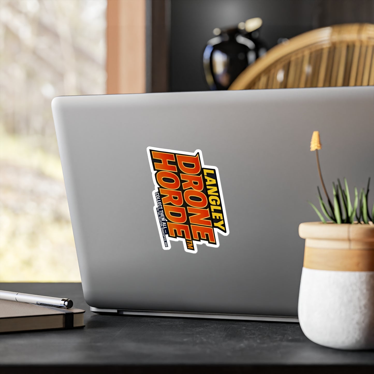 Langley Drone Horde™️ (Logo) — Vinyl Sticker