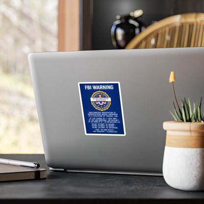 FBI WARNING — Vinyl Sticker