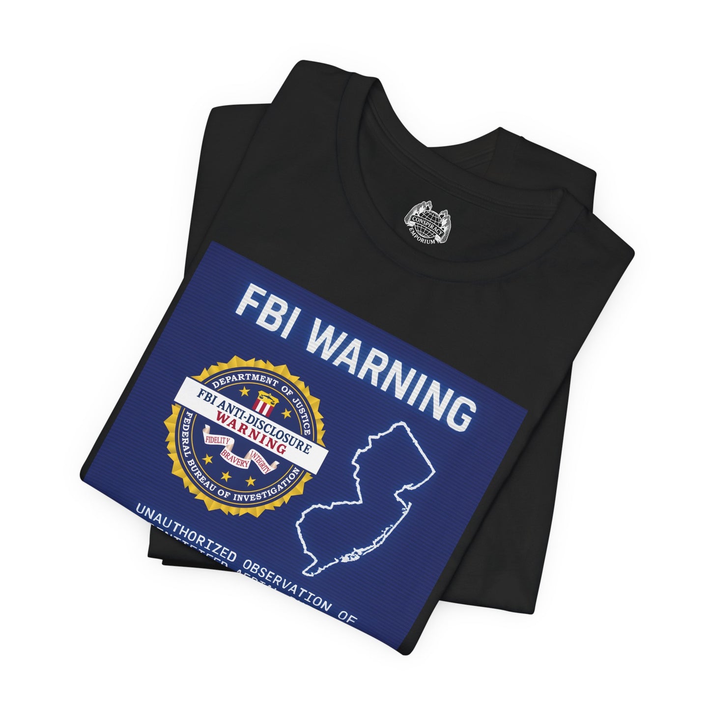 FBI WARNING (NJ EDITION) — Standard Issue Tee
