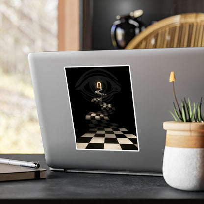 Chequered Path — Vinyl Sticker
