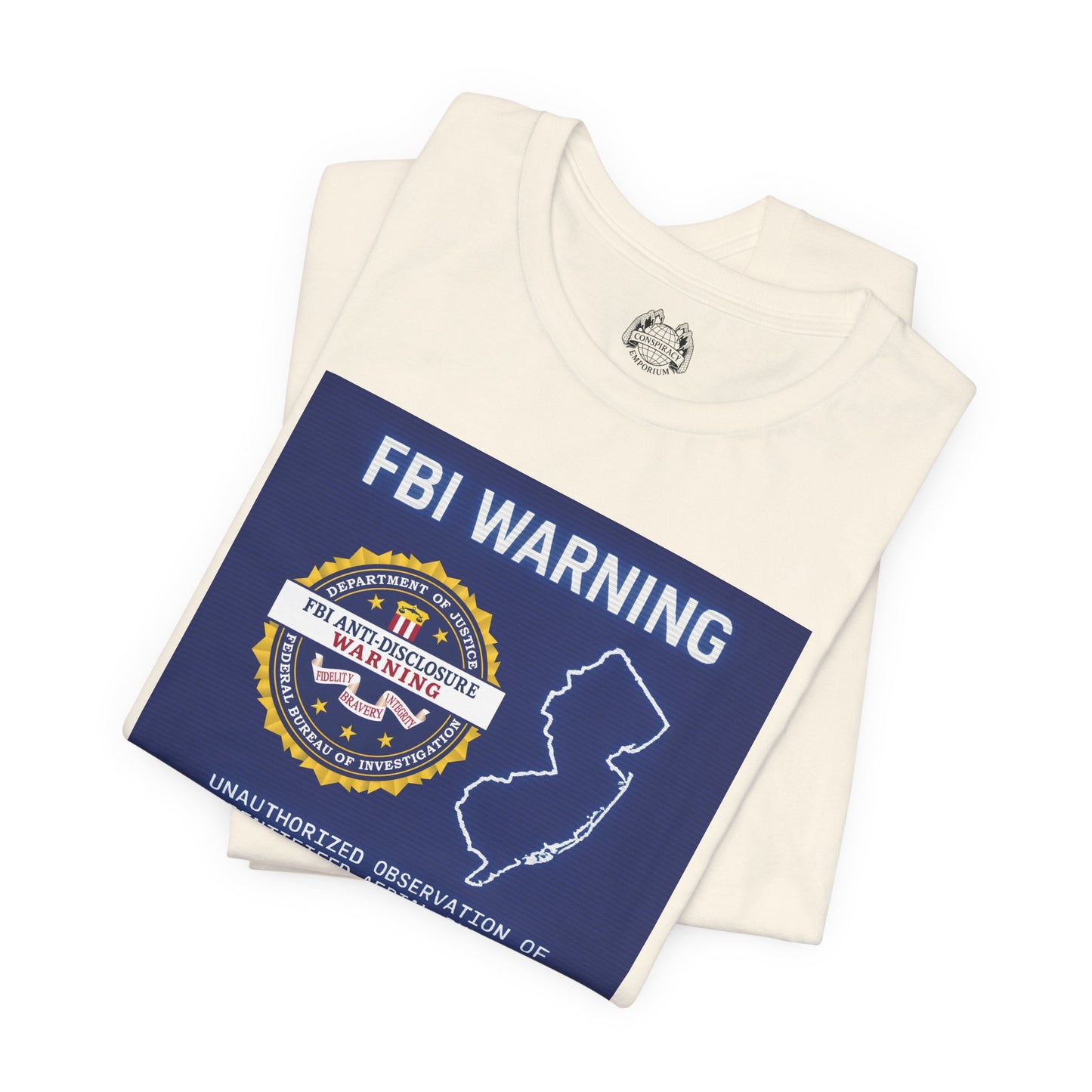 FBI WARNING (NJ EDITION) — Standard Issue Tee