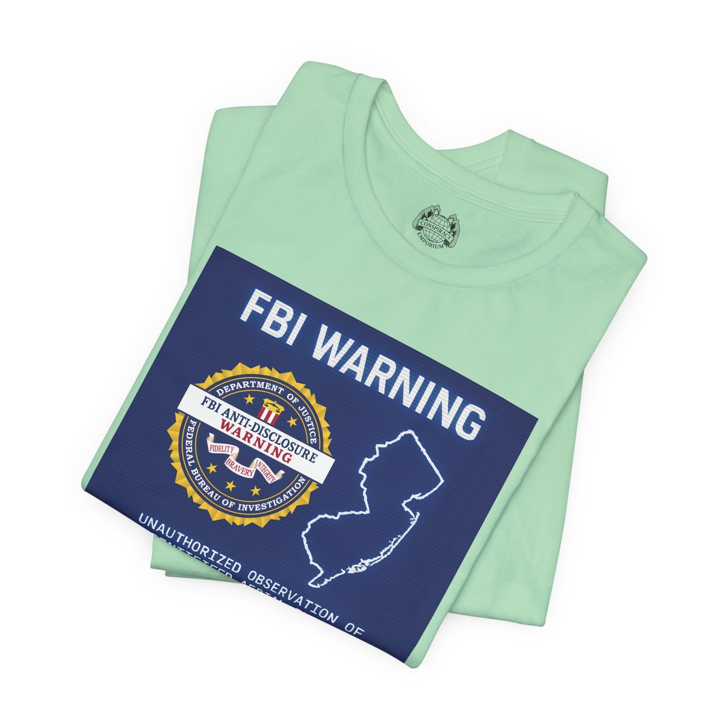 FBI WARNING (NJ EDITION) — Standard Issue Tee