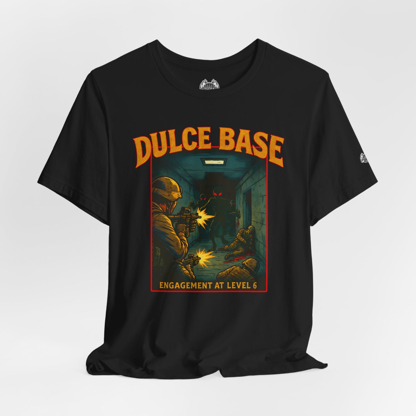 DULCE BASE FIREFIGHT — Standard Issue Tee