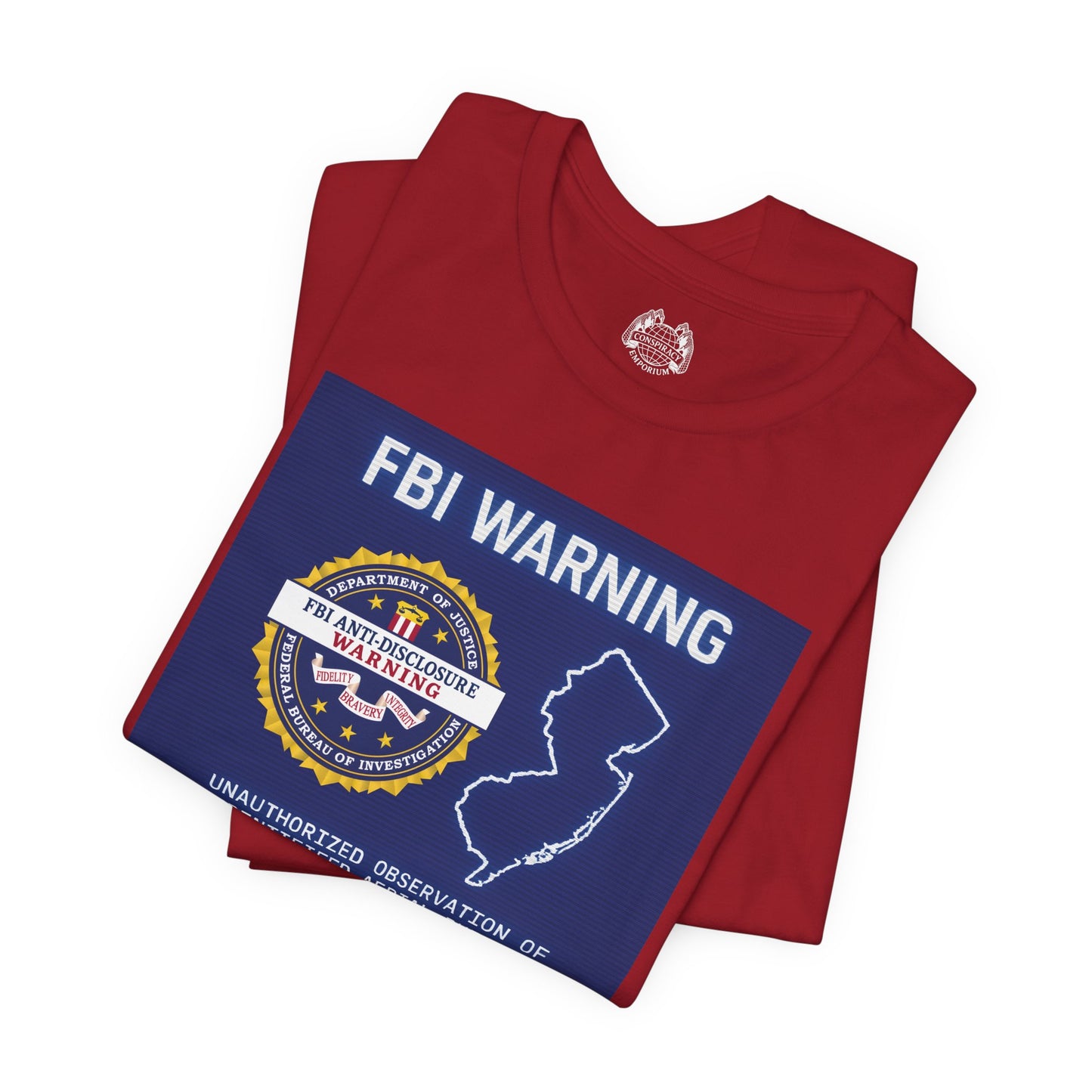 FBI WARNING (NJ EDITION) — Standard Issue Tee