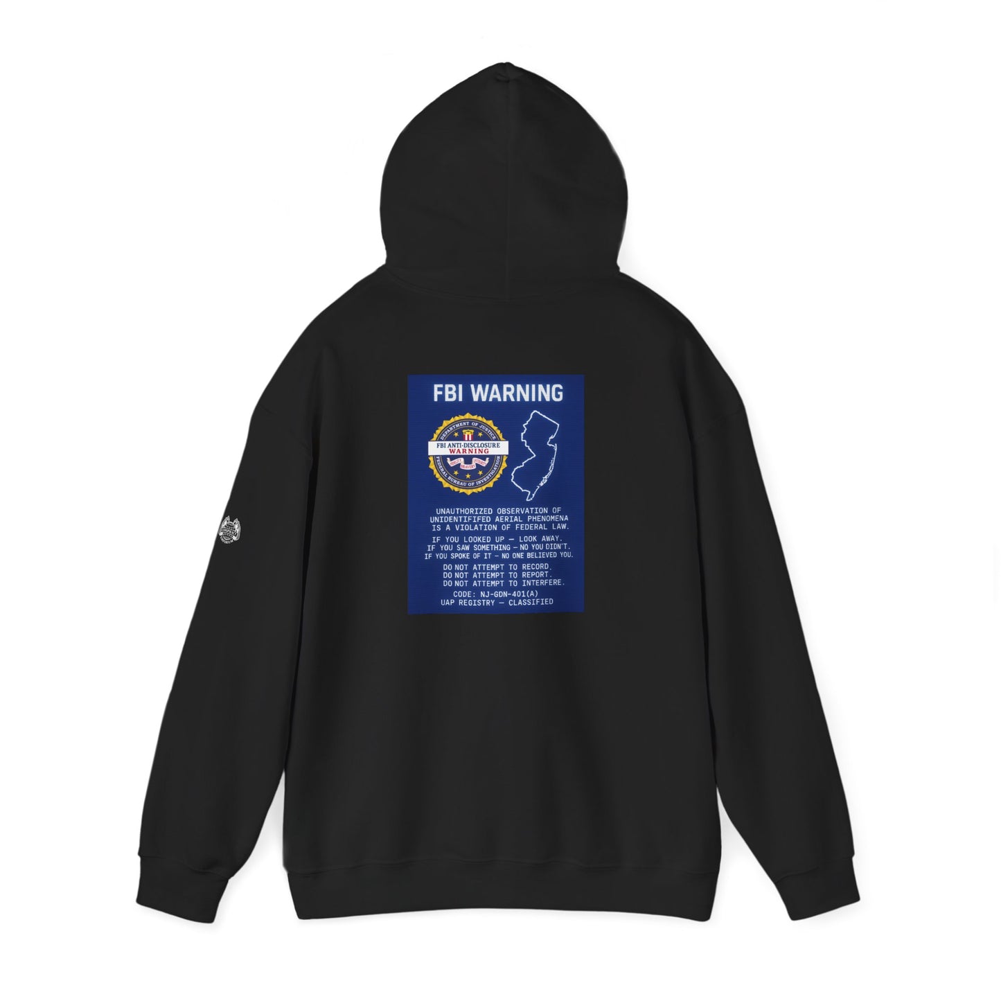 FBI WARNING (NJ EDITION) — Standard Issue Hoodie