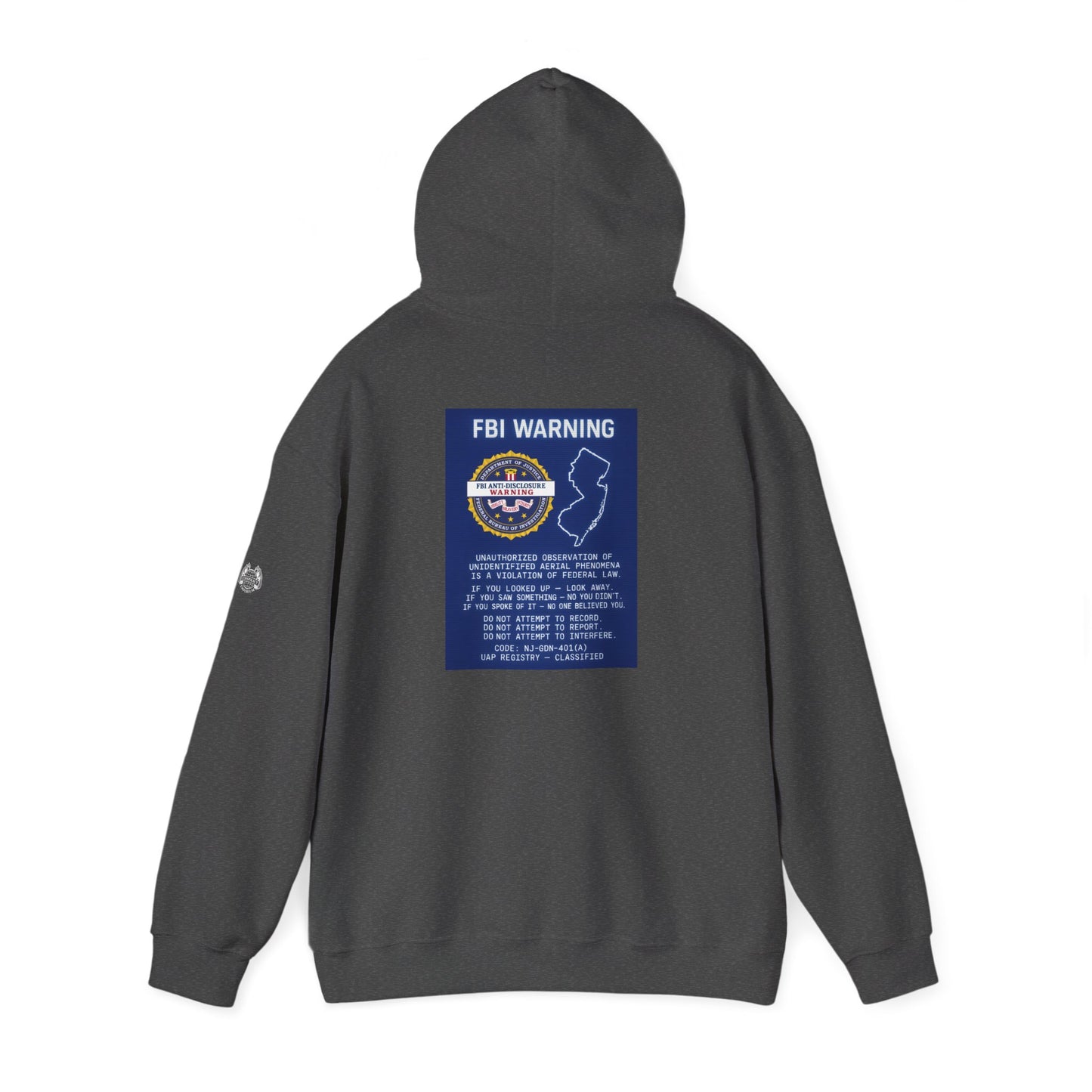 FBI WARNING (NJ EDITION) — Standard Issue Hoodie