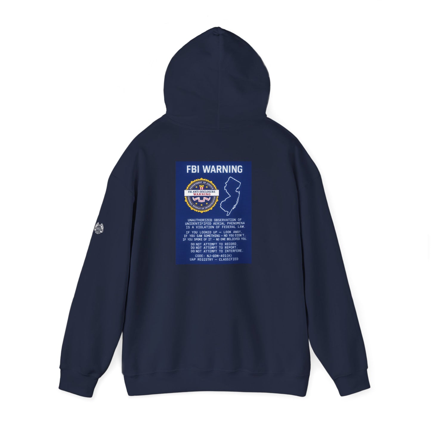 FBI WARNING (NJ EDITION) — Standard Issue Hoodie