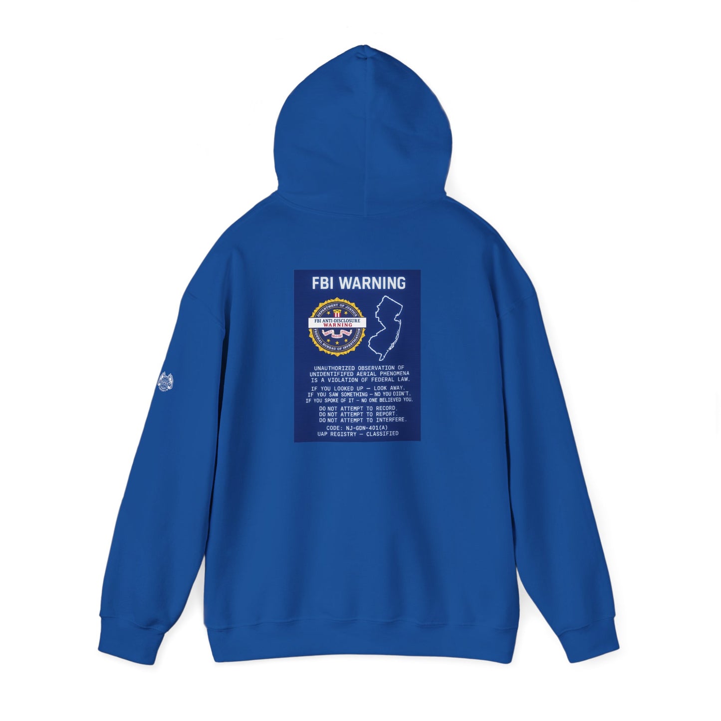 FBI WARNING (NJ EDITION) — Standard Issue Hoodie