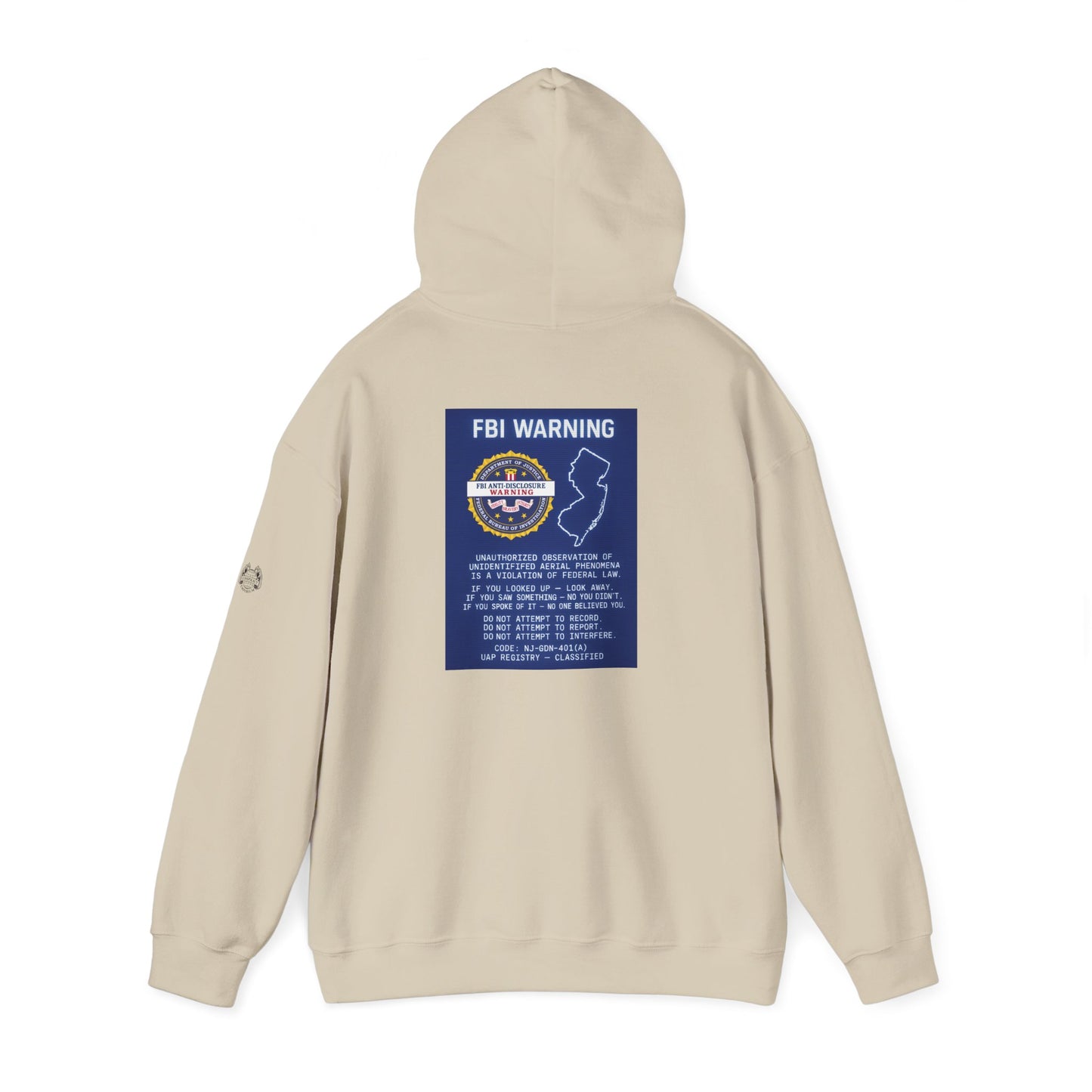 FBI WARNING (NJ EDITION) — Standard Issue Hoodie