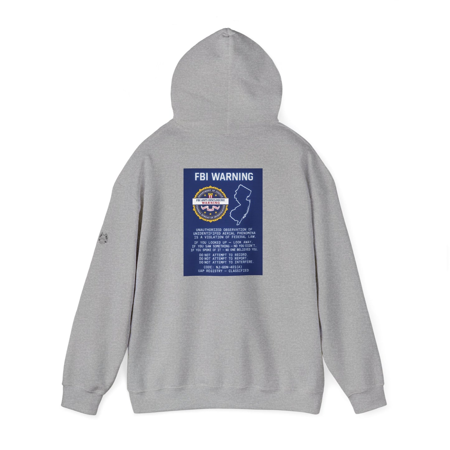 FBI WARNING (NJ EDITION) — Standard Issue Hoodie