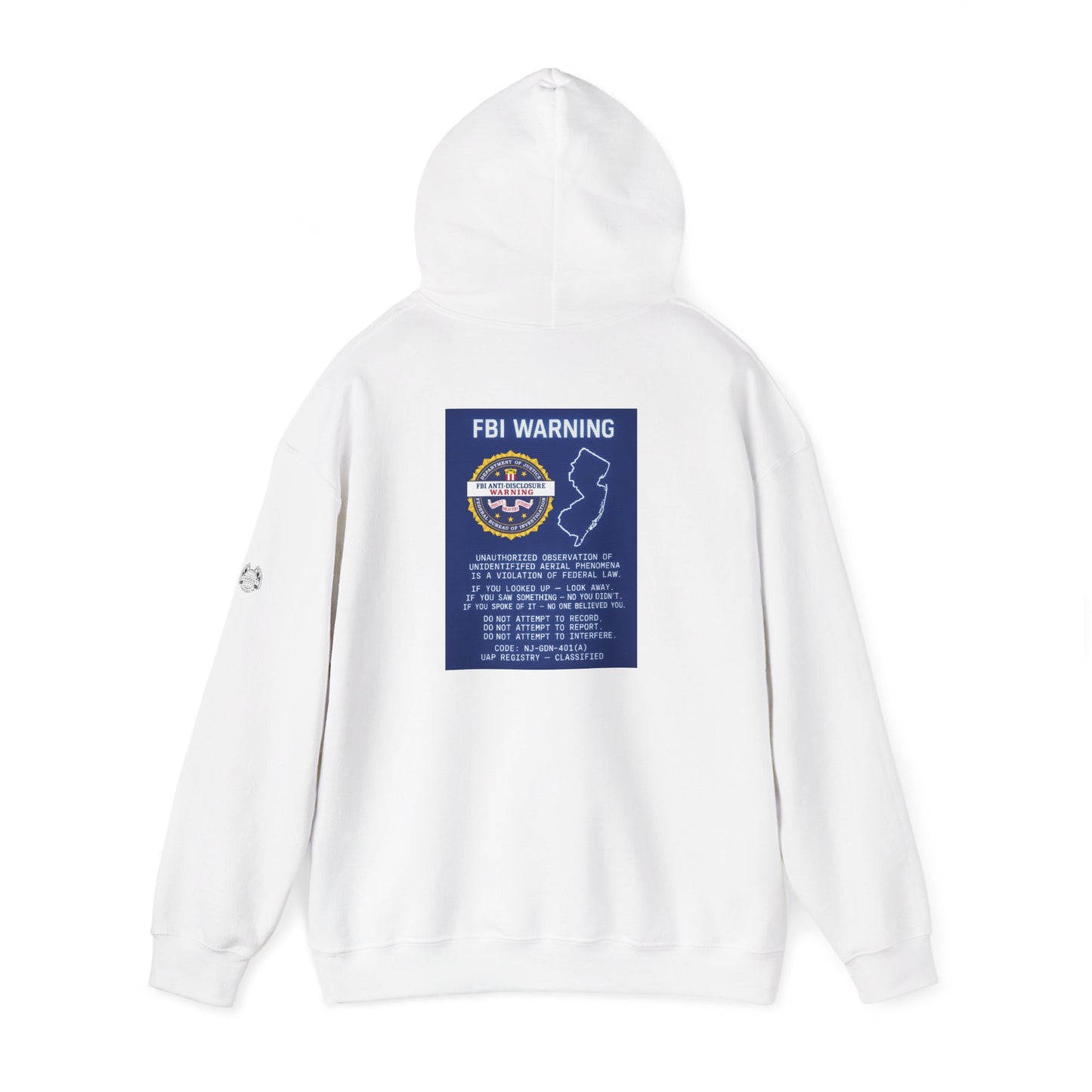FBI WARNING (NJ EDITION) — Standard Issue Hoodie