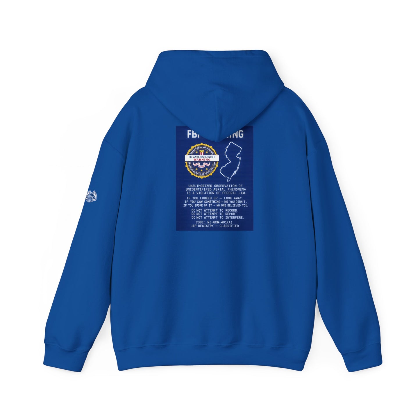 FBI WARNING (NJ EDITION) — Standard Issue Hoodie
