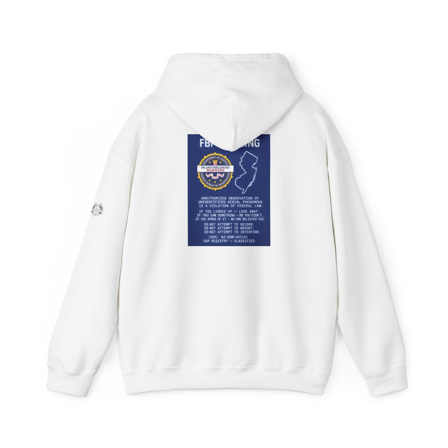 FBI WARNING (NJ EDITION) — Standard Issue Hoodie