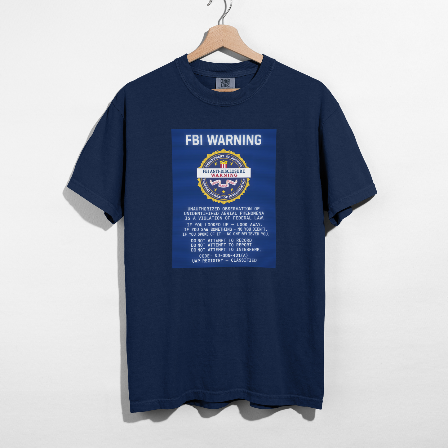 FBI WARNING — Pure Cotton Tee