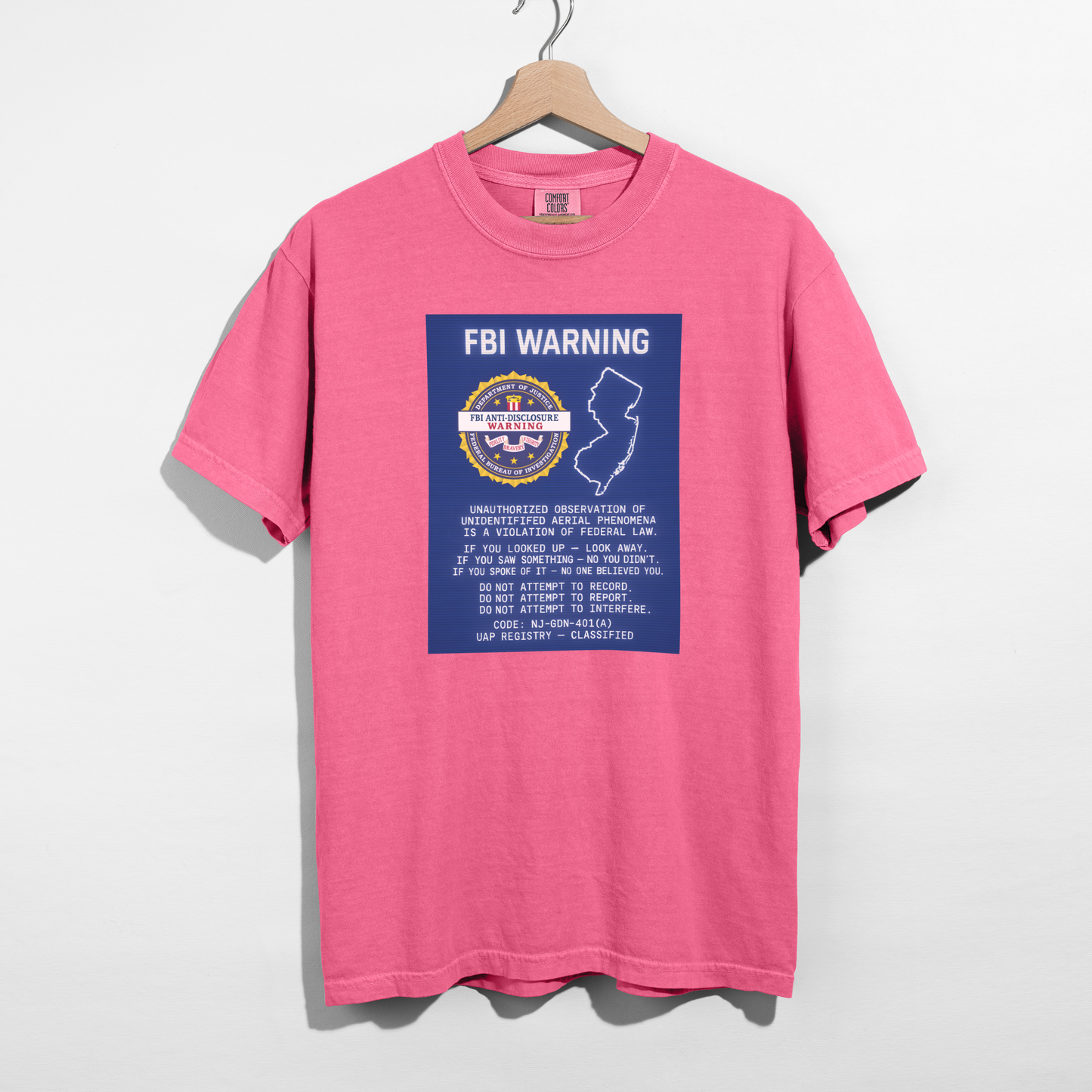 FBI WARNING (NJ Edition) — Pure Cotton Tee