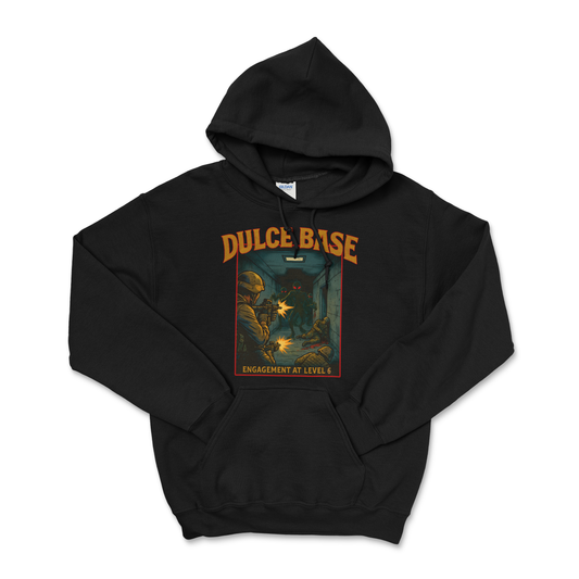 Dulce Base Firefight — Field Protocol Hoodie