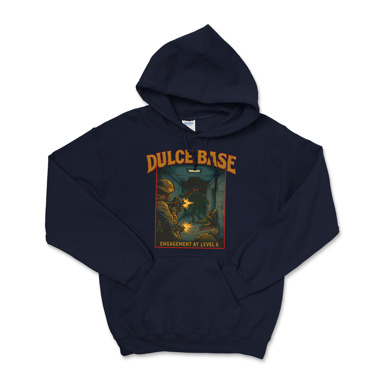 Dulce Base Firefight — Field Protocol Hoodie