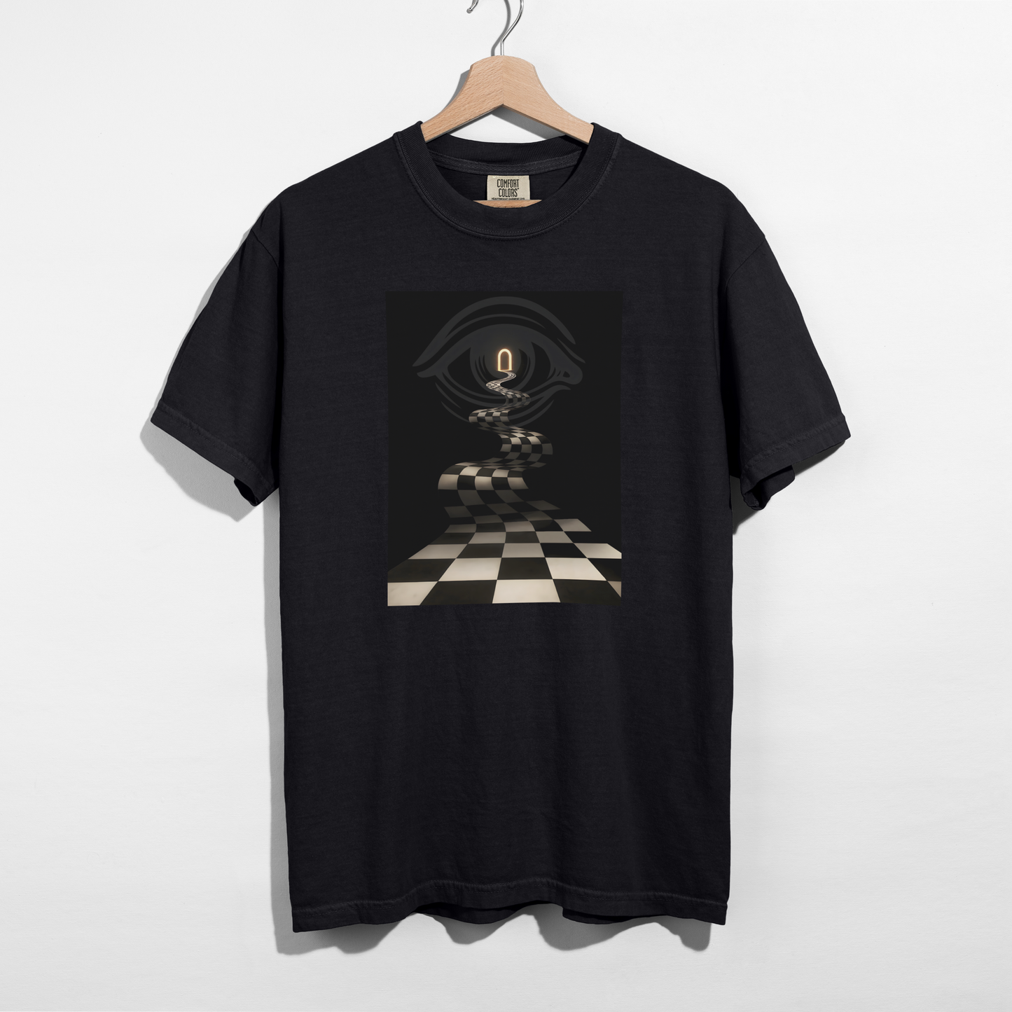 Chequered Path — Pure Cotton Tee