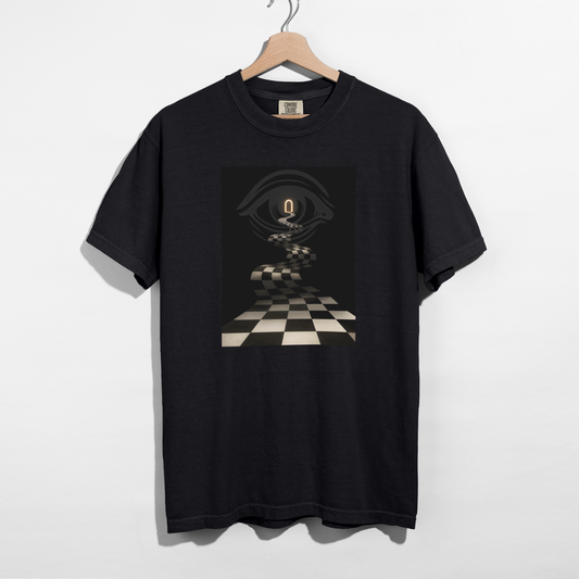 Chequered Path — Pure Cotton Tee
