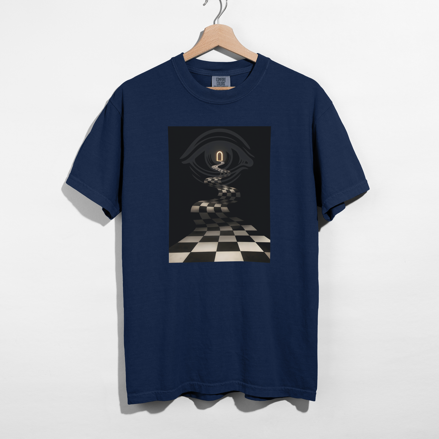 Chequered Path — Pure Cotton Tee