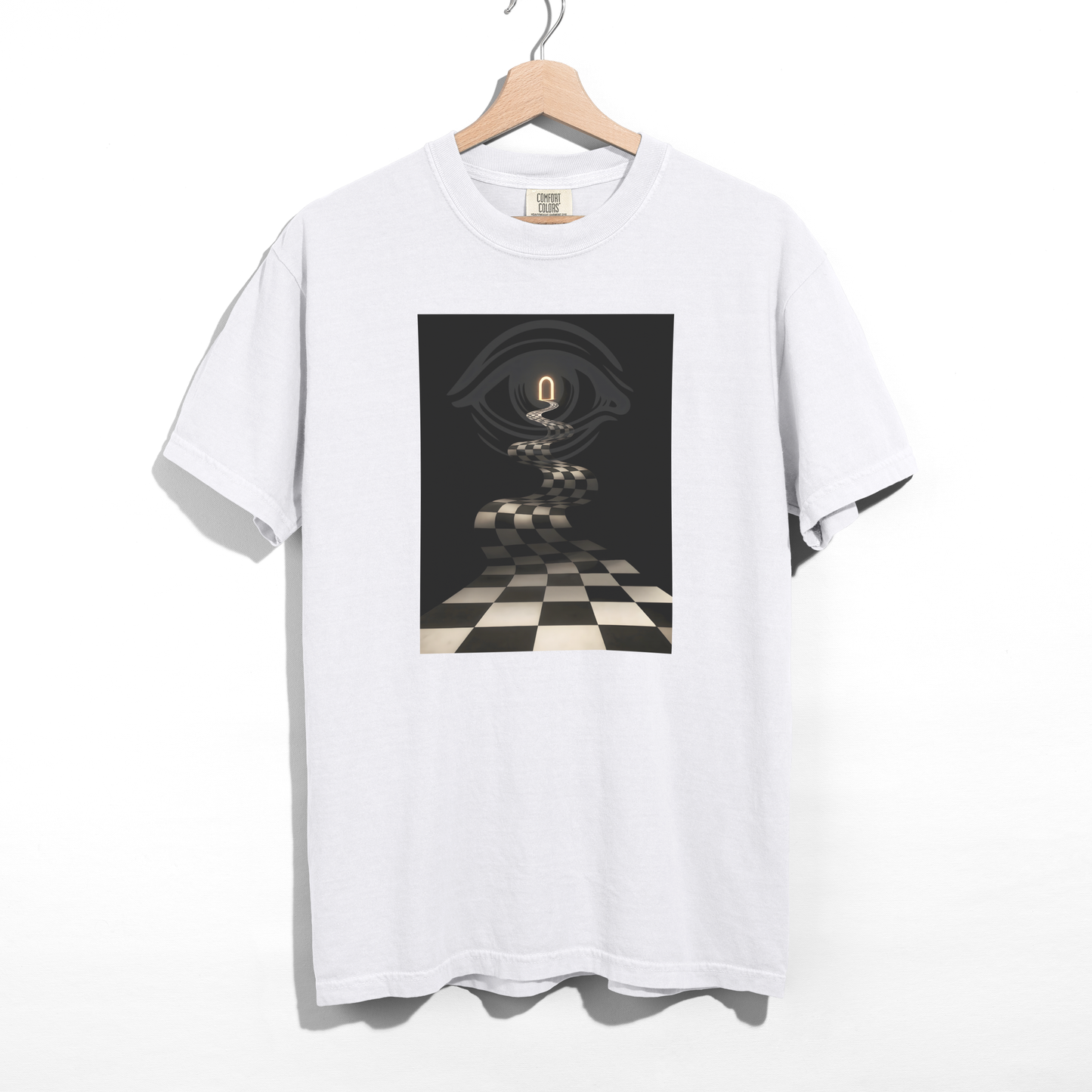 Chequered Path — Pure Cotton Tee
