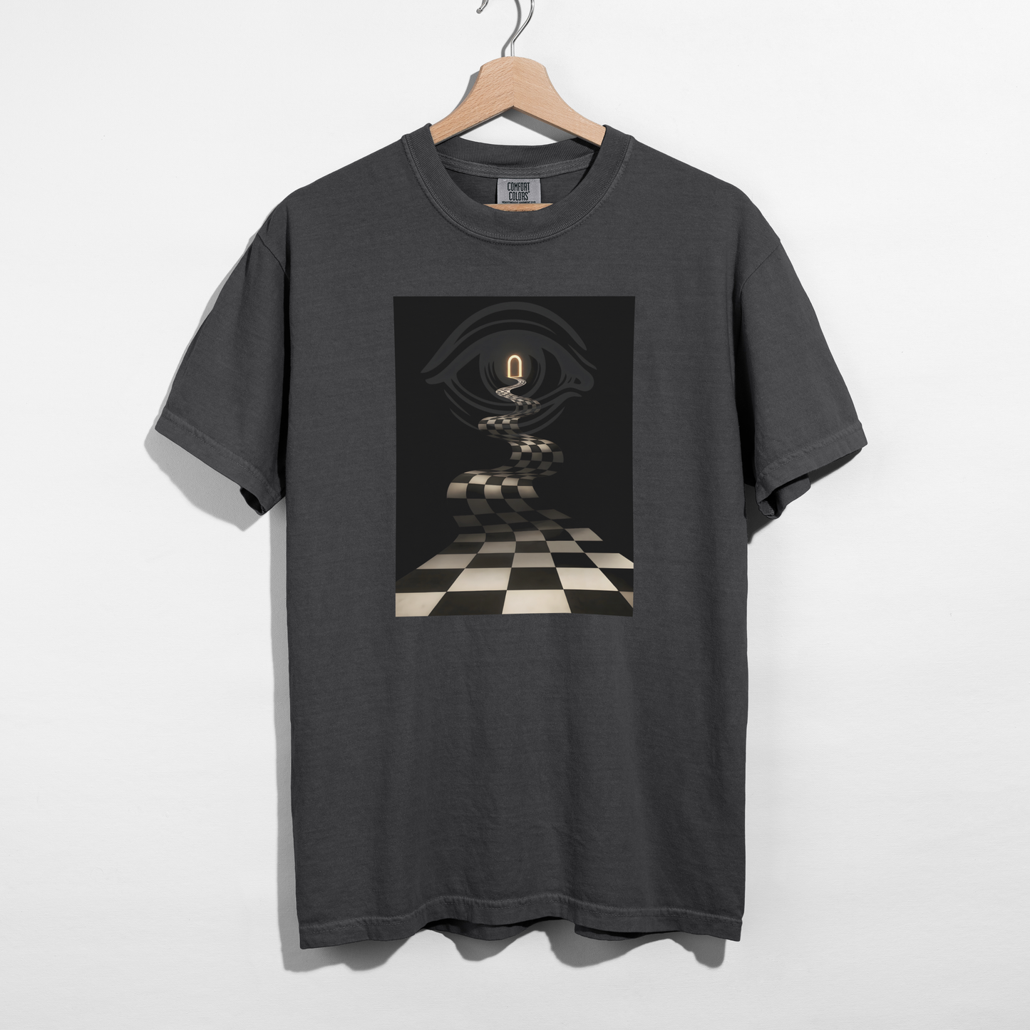 Chequered Path — Pure Cotton Tee